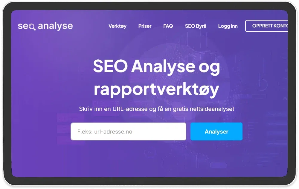 Siste prosjekt - SEO Analyse